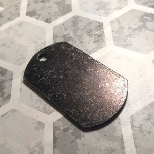 black dogtag necklace charm